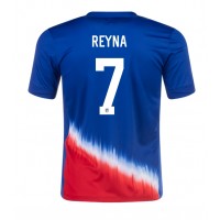 Spojené Štáty Giovanni Reyna #7 Vonkajší futbalový dres Copa America 2024 Krátky Rukáv